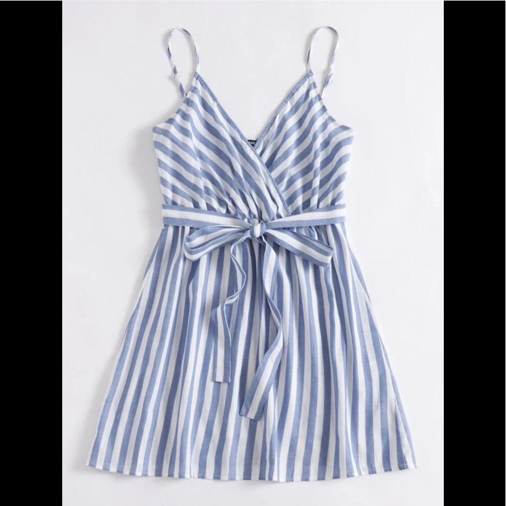 Plus size two toned striped belted maxi dress